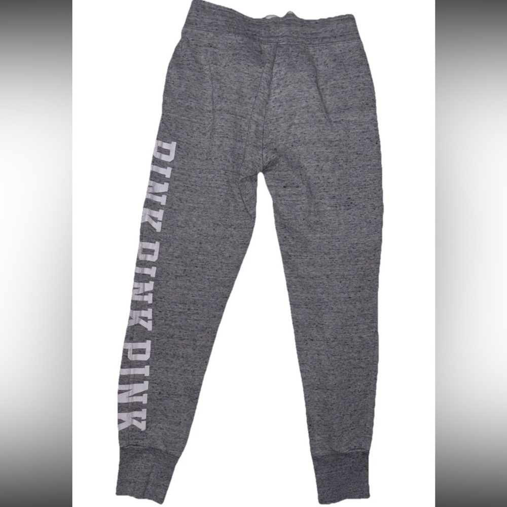 Pink Victoria’s Secret Y2K Spellout Joggers SZ.XS Pocket Draw String
